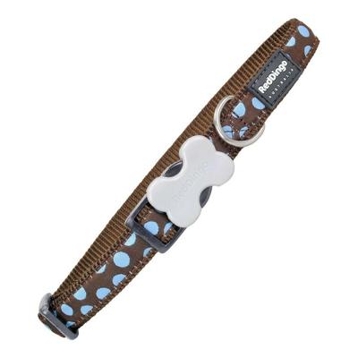 Hondenhalsband Red Dingo Style Blauw Schoonheidsvlekjes (1,2 x 20-32 cm)