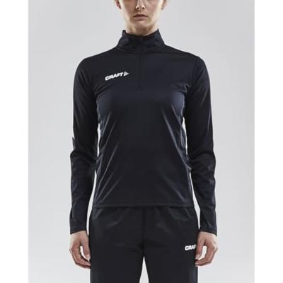 Craft 1905625 Progress Halfzip Tee LS W - Black/White - L