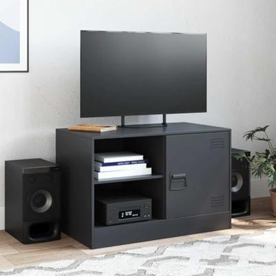 Tv-meubel 67x39x44 cm staal zwart