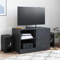 Tv-meubel 67x39x44 cm staal zwart - thumbnail