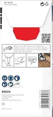 Bosch Accessoires PRO ALI 12 SC Multitool zaagblad | 4 x 12 mm - 2608669124