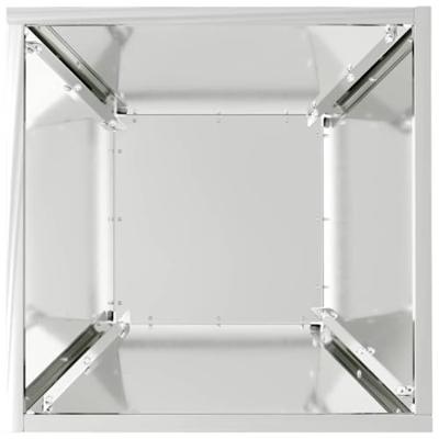 Tuin Kom Plantenbak Zilver 35 x 35 x 15 cm Gegalvaniseerd staal - thumbnail