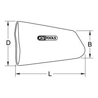 KS Tools 1171768 Opsteektule met beschermende isolatie 1 stuk(s) - thumbnail
