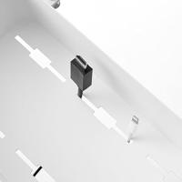 Yamazaki Tafelmandje met Klem - Tower - Wit - thumbnail