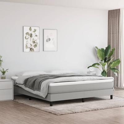 Pocketveringmatras medium 180x200x20 cm stof lichtgrijs