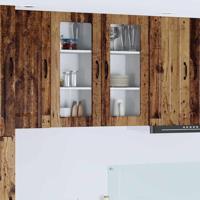 Keukenkast aan de muur Oud Hout 40 x 31 x 80 cm Bewerkt hout - thumbnail