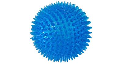 Drijvende bal met stekels blauw hondenspeeltje Per stuk 10 cm Drijvende bal met stekels blauw hondenspeeltje Per stuk 10 cm