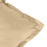 Tuinbankkussens 2 st 100x50x7 cm stof gemleerd beige - thumbnail