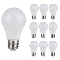 10x E27 LED Lamp - 8.5 Watt 806 lumen - 4000K neutraal wit - Vervangt 60 Watt - E27 fitting - A60 lamp - Grote fitting - thumbnail