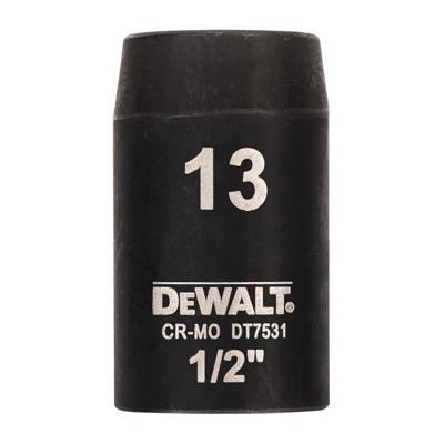 DeWalt Accessoires Impact dop 13mm 1/2" (Kort - 38mm) - DT7531-QZ