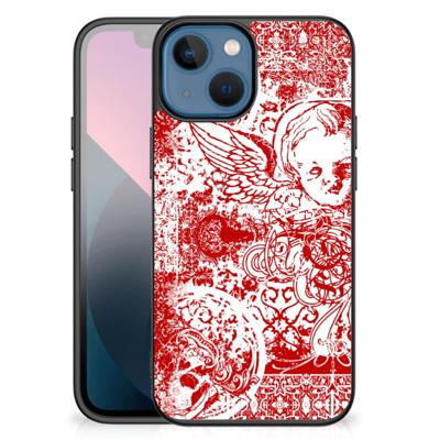 Telefoonhoesje Apple iPhone 13 mini Angel Skull Rood