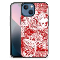 Telefoonhoesje Apple iPhone 13 mini Angel Skull Rood - thumbnail