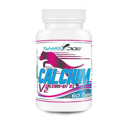 GAME DOG Calcium+D3 V2 - supplementen voor honden - 60 tabletten