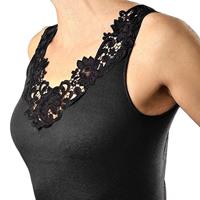 Toker Hemdje met kant, breed bandje 228/1 Kanten dames onderhemd - 100% katoenen ondergoed - thumbnail