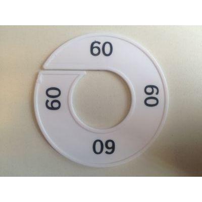 Maatring wit/zwart 60