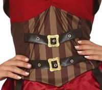 Steampunk Jurk Eliza Dames - thumbnail