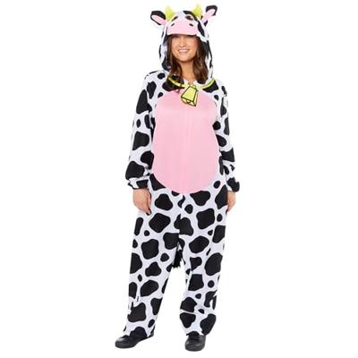 Koe Onesie Met Capuchon Plush Volwassenen