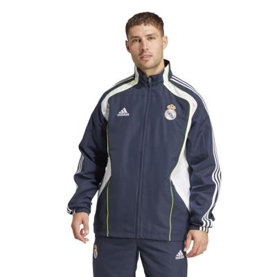 adidas Real Madrid Urban Purist Trainingsjack Donkerblauw Wit Lichtgroen