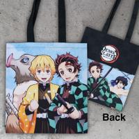 Demon Slayer: Kimetsu no Yaiba Tote Bag Inosuke, Zenitsu, Tanjiro - thumbnail