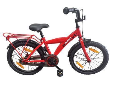 Bikefun Kinderfiets boost 18 inch met remnaaf - rood