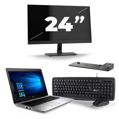 Lenovo ThinkPad A485 - AMD Ryzen 5 2500U - 14 inch - 32GB RAM - 256GB SSD - Windows 11 Home + 1x 22 inch Monitor