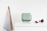 Brabantia Sort & Go Afvalemmer 6L Jade Groen - thumbnail
