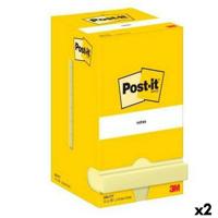 Zelfklevende briefjes Post-it 76 x 76 mm Geel (2 Stuks) - thumbnail