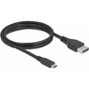 Delock 86040 USB-C-kabel DisplayPort / USB Aansluitkabel USB-C stekker, DisplayPort-stekker 1.5 m Zwart Vergulde steekcontacten, 4K UHD, Afgeschermd Delock 86040 USB-C-kabel DisplayPort / USB Aansluitkabel USB-C stekker, DisplayPort-stekker 1.5 m Zwart Vergulde steekcontacten, 4K UHD, Afgeschermd