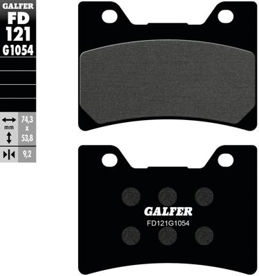 GALFER remblokken "fd121" brake pad fd121 g1054 organic