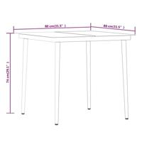 3-delige Tuinset grijs en zwart - thumbnail