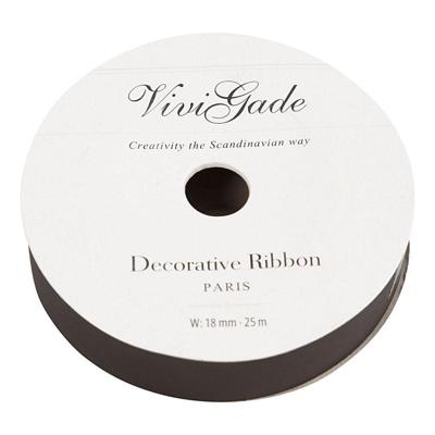 Creativ Company Cadeaulint mat zwart, 25m