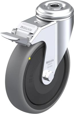 Blickle LKRA-TPA 126KF-FI-ELS Zwenkwiel met rem Wieldiameter: 125 mm Draagvermogen (max.): 80 kg 1 stuk(s) Blickle LKRA-TPA 126KF-FI-ELS Zwenkwiel met rem Wieldiameter: 125 mm Draagvermogen (max.): 80 kg 1 stuk(s)