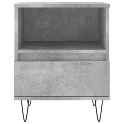 Nachtkastjes 2 st 40x35x50 cm bewerkt hout betongrijs
