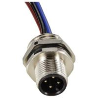 TRU COMPONENTS TC-12833040 Sensor/actuator inbouwstekker M12 Aantal polen (sensoren): 4 Stekker, inbouw 0.5 m 1 stuk(s) - thumbnail