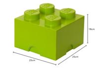 Room Copenhagen LEGO Storage Brick 4 Groen opbergdoos - thumbnail