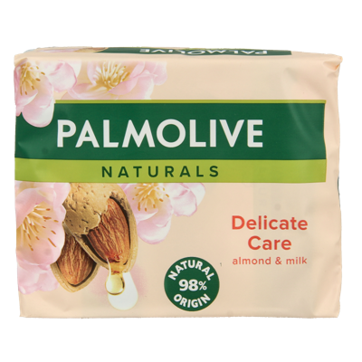 Palmolive Zeep sensitive almond 90 gram 4 Stuks