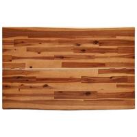 Eettafel met natuurlijke rand 110x70x75 cm massief acaciahout - thumbnail