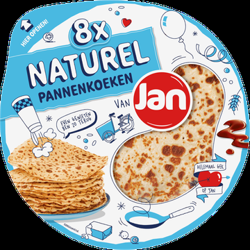 Jan Pannenkoeken Naturel 8 Stuks 540 g bij Jumbo