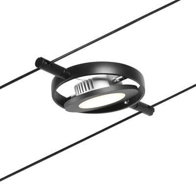 Paulmann RoundMac 94418 Kabelsysteem compleet LED vast ingebouwd LED Zwart (mat), Chroom