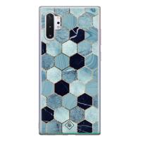 Samsung Galaxy Note 10 Plus siliconen hoesje - Blue cubes - thumbnail