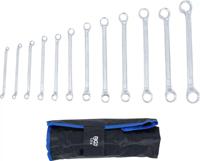 BGS technic Double ring wrench set cranked SW 6 x 7 - 30 x 32 mm 12 pcs. - thumbnail
