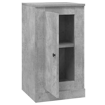 Dressoir 37,5x35,5x67,5 cm bewerkt hout betongrijs
