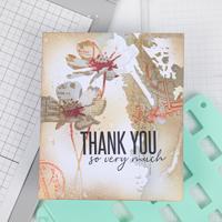 Sizzix • layered stencil flowers - thumbnail