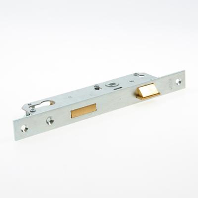 Nemef 8791 Deurslot | DM35mm | PC 92mm | krukgat 8mm | voorplaat staal verzinkt 24x245mm rechthoekig | messing dag- en nachtschoot | DR 2+4 -