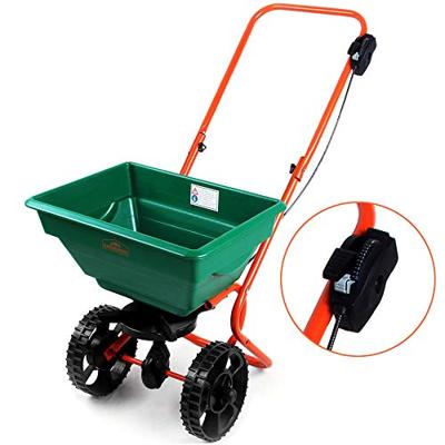 Zoutwagen, strooiwagen voor kunstmest, zaden en zand met 25 liter volume