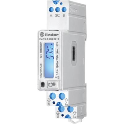 Finder 7M.24.8.230.0210 7M.24.8.230.0210 Bidirectionele kWH-meter (DIN-rail) Digitaal 40 A 1 stuk(s)