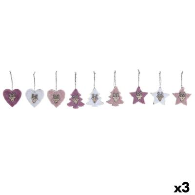 Kerst Decoratie Set DKD Home Decor Polyester (22 x 8 x 1 cm) (3 Stuks)