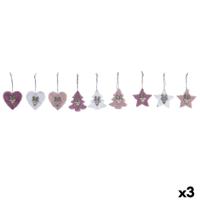 Kerst Decoratie Set DKD Home Decor Polyester (22 x 8 x 1 cm) (3 Stuks) - thumbnail