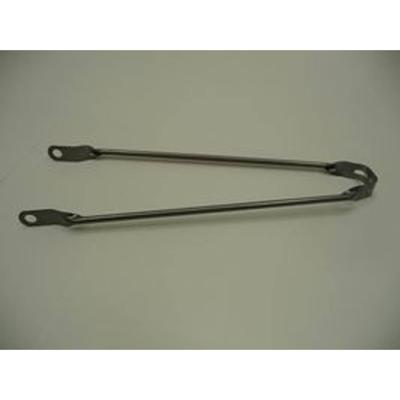 Spatbordstang 26sp grijs zilver