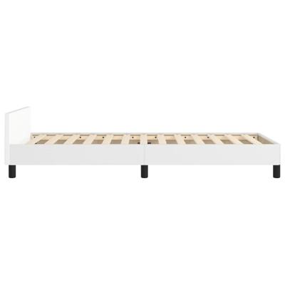 Bedframe zonder matras 120x190 cm kunstleer wit